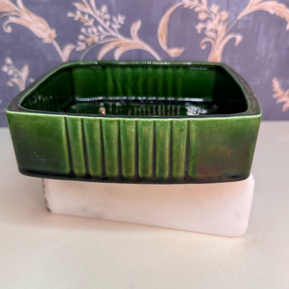 Vintage Valley Vista 153 California USA Pottery Rose Square Trinket Box with Lid - Picture 8 of 13